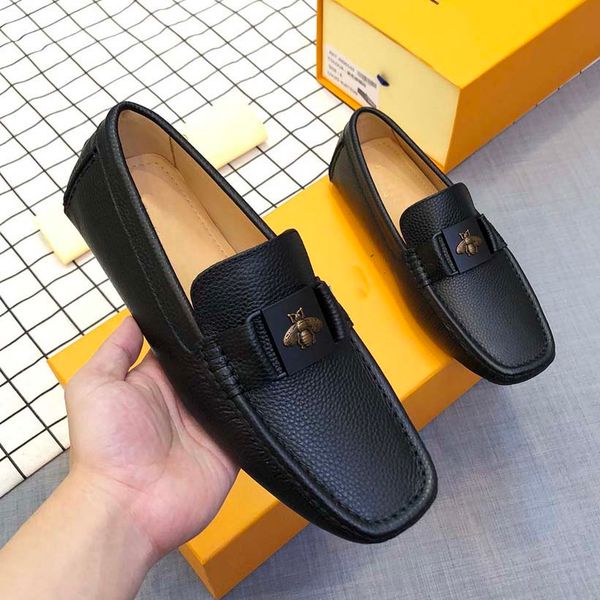 classic mens shoes brand flat casual shoe business office oxfords genuine leather designers metal buckle suede loafers size 38-45 with box, Black
classic mens shoes brand flat casual shoe business office oxfords genuine leather designers metal buckle suede loafers size 38-45 with box, Black