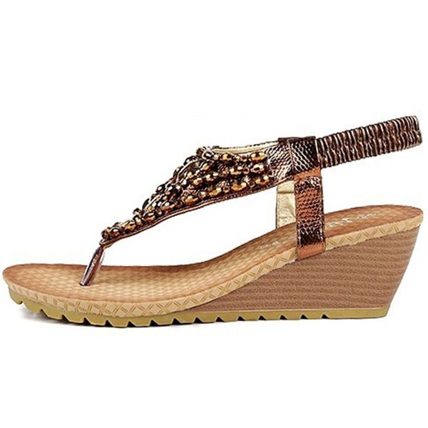 wedge sandals for women flip flop crystal rhinestone bohemia beach ladies shoe classic sandals women shoes nude wedges bridal shoe, Black
wedge sandals for women flip flop crystal rhinestone bohemia beach ladies shoe classic sandals women shoes nude wedges bridal shoe, Black