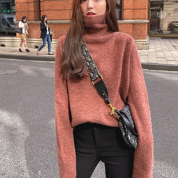 thicken warm winter style women's sweaters vintage turtleneck long sleeve pullover knitwear wdc6214, White;black
thicken warm winter style women's sweaters vintage turtleneck long sleeve pullover knitwear wdc6214, White;black