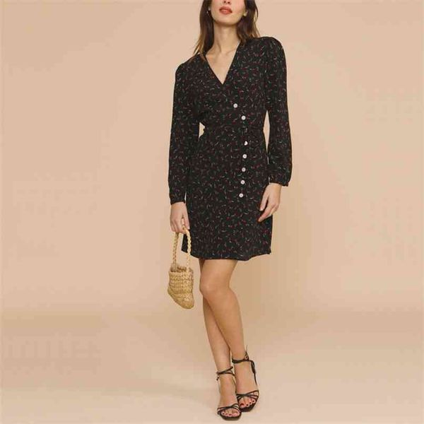 spring and summer women's casual printed v-neck long-sleeved belt decoration slim dress 210430, Black;gray
spring and summer women's casual printed v-neck long-sleeved belt decoration slim dress 210430, Black;gray