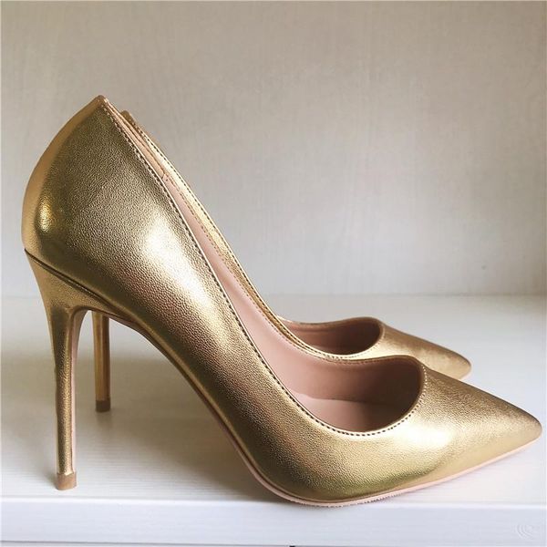 fashion women lady gold leather poined toe stiletto high heel pump high-heeled shoes wedding dress, Black
fashion women lady gold leather poined toe stiletto high heel pump high-heeled shoes wedding dress, Black