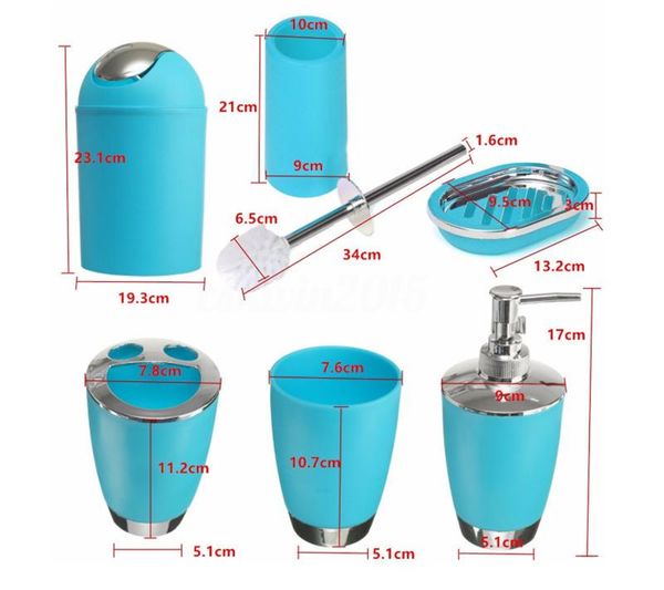 bath accessory set 6pcs plastic bathroom accessories solid color electroplated supplies soap dispenser toothbrush holder tumbler
bath accessory set 6pcs plastic bathroom accessories solid color electroplated supplies soap dispenser toothbrush holder tumbler