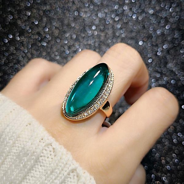 cluster rings moonrocy rose gold color crystal green oval drop for women gift finger party jewelry wholesale, Golden;silver
cluster rings moonrocy rose gold color crystal green oval drop for women gift finger party jewelry wholesale, Golden;silver