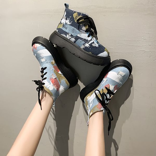 zebra pattern platform boots women round toe chunky heel ankle boots for women lace up cross-tied boots women, Black
zebra pattern platform boots women round toe chunky heel ankle boots for women lace up cross-tied boots women, Black