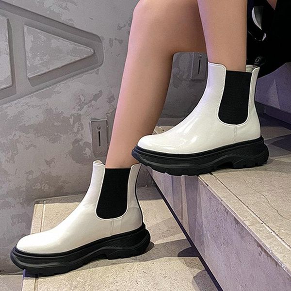 boots 2021 autumn winter women ankle fashion concise patent leather front slip op thick heels platforms shoes woman, Black
boots 2021 autumn winter women ankle fashion concise patent leather front slip op thick heels platforms shoes woman, Black