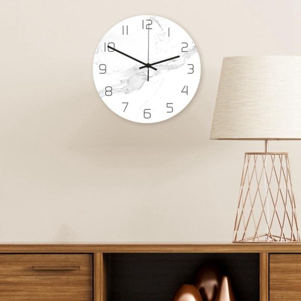wall clocks 1pc clock white marble grain uv print hanging acrylic round decorative without battery
wall clocks 1pc clock white marble grain uv print hanging acrylic round decorative without battery