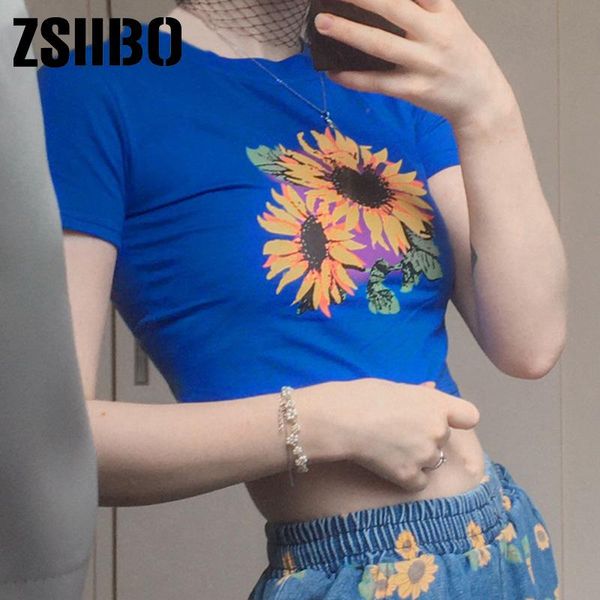 women's t-shirt vintage y2k streetwear sunflower print short sleeve t-shirts summer cute crop tshirt shirt o-neck graphic blue baby te, White
women's t-shirt vintage y2k streetwear sunflower print short sleeve t-shirts summer cute crop tshirt shirt o-neck graphic blue baby te, White