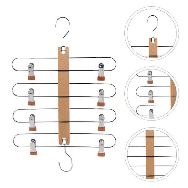 hangers & racks 1pc multi-layer wardrobe hanger wooden multifunction detachable culottes
hangers & racks 1pc multi-layer wardrobe hanger wooden multifunction detachable culottes