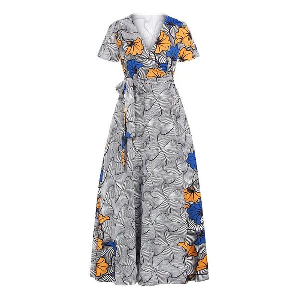ethnic clothing african selling digital printing women's summer short-sleeved v-neck dress with large swing fqsj, Red
ethnic clothing african selling digital printing women's summer short-sleeved v-neck dress with large swing fqsj, Red