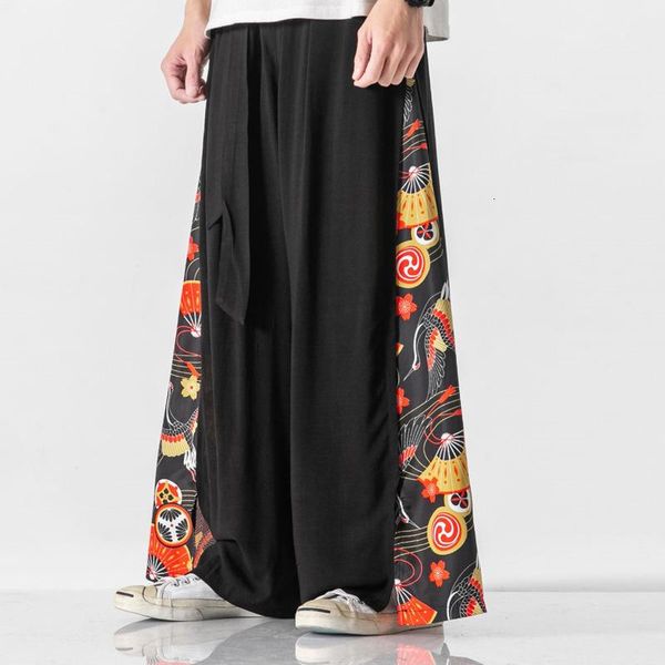men's pants mrgb big size men vintage chinese style cotton male trousers thin loose wide leg straight hanfu clothes, Black
men's pants mrgb big size men vintage chinese style cotton male trousers thin loose wide leg straight hanfu clothes, Black
