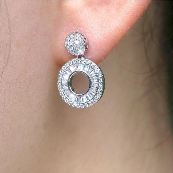 stud juwang vintage tennis earring for women silver color cubic zirconia circle pendant earrings fashion jewelry pendientes, Golden;silver
stud juwang vintage tennis earring for women silver color cubic zirconia circle pendant earrings fashion jewelry pendientes, Golden;silver