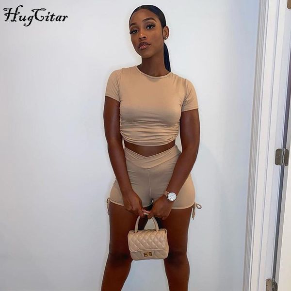 women's two piece pants hugcitar 2021 short sleeve backless biker shorts bandage 2 pieces set autumn winter women fashion streetwear tr, White
women's two piece pants hugcitar 2021 short sleeve backless biker shorts bandage 2 pieces set autumn winter women fashion streetwear tr, White