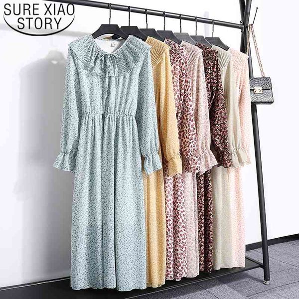 spring and autumn long sleeve floral chiffon dress pleated bottom vestidos 8535 50 210508, Black;gray
spring and autumn long sleeve floral chiffon dress pleated bottom vestidos 8535 50 210508, Black;gray