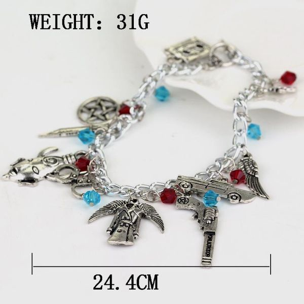 link, chain charm vintage movie supernatural bracelets fashion women jewelry multilayer dean sam davils winchester gifts souvenir, Black
link, chain charm vintage movie supernatural bracelets fashion women jewelry multilayer dean sam davils winchester gifts souvenir, Black