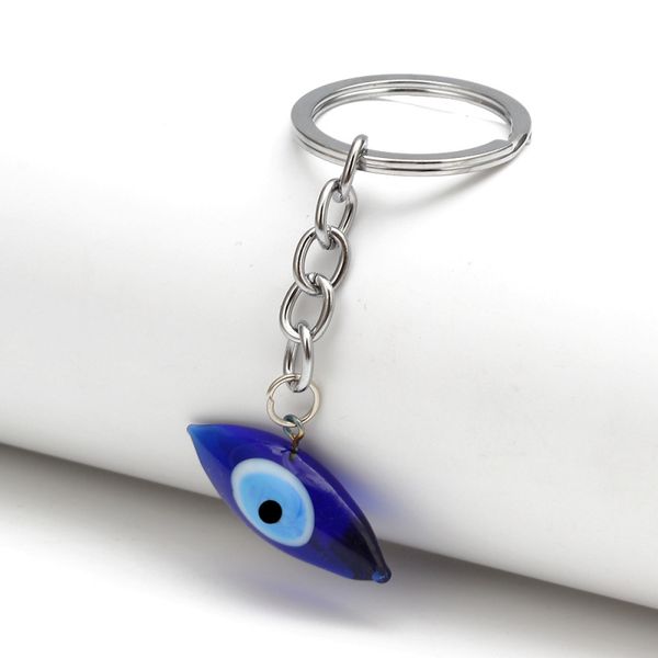 new simple design oval shape turkish blue evil eyes keychain for man woman lovers gift, Silver
new simple design oval shape turkish blue evil eyes keychain for man woman lovers gift, Silver