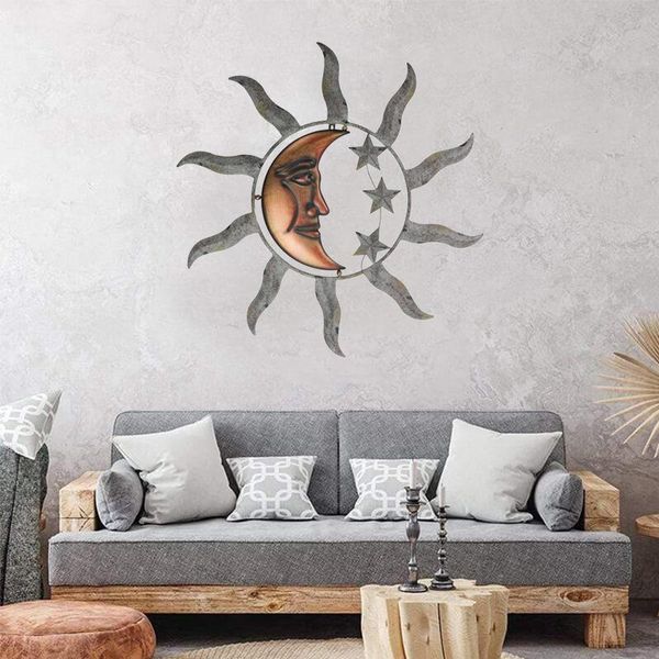 decorative objects & figurines metal wall art hanging ornaments creative sun moon star statue for home living room garden decoration bdf99
decorative objects & figurines metal wall art hanging ornaments creative sun moon star statue for home living room garden decoration bdf99