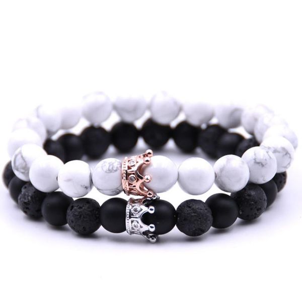 beaded, strands 2021 micro-inlaid zircon crown volcanic stone bracelet jewelry gifts, Black
beaded, strands 2021 micro-inlaid zircon crown volcanic stone bracelet jewelry gifts, Black