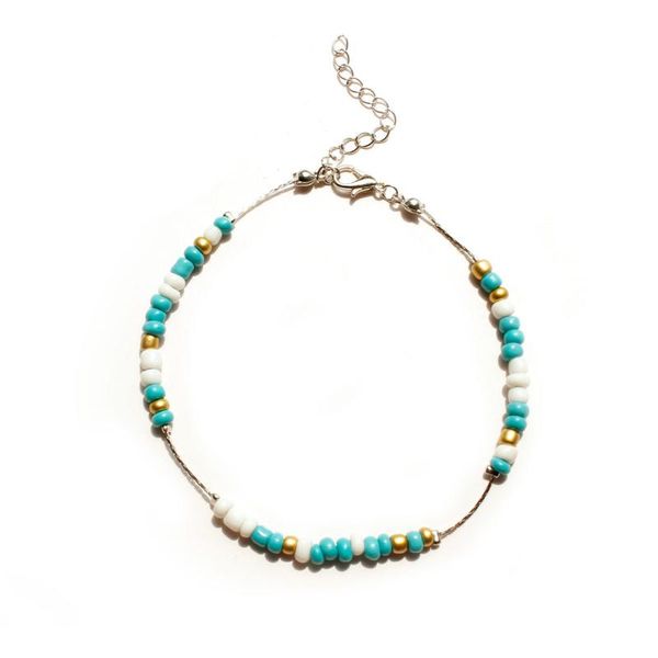 anklets simple rice beads hand thread anklet women's personality beach creative foot jewelry bohemia ankle chain, Red;blue
anklets simple rice beads hand thread anklet women's personality beach creative foot jewelry bohemia ankle chain, Red;blue