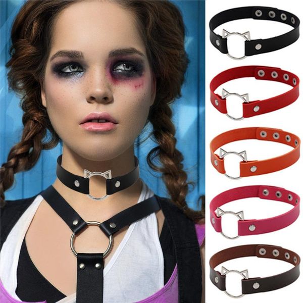 chains leather necklace punk cat's head collar gothic chain women jewelry choker collares streetwear bijoux femme pendant bohemia, Silver
chains leather necklace punk cat's head collar gothic chain women jewelry choker collares streetwear bijoux femme pendant bohemia, Silver