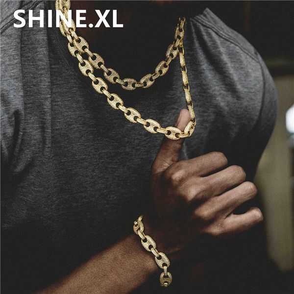 hip-hop men jewelry necklace and bracelets copper gold/silver color plate micro pave cz stone link chains jewelry set
hip-hop men jewelry necklace and bracelets copper gold/silver color plate micro pave cz stone link chains jewelry set