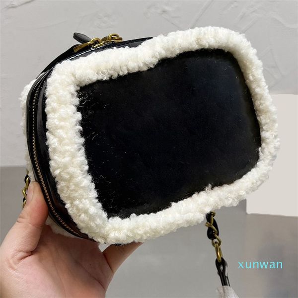 lamb hair trim square bag black smooth leather design winter handbag womens fashion warm purse mini ziper shoulder bags cute 18cm new
lamb hair trim square bag black smooth leather design winter handbag womens fashion warm purse mini ziper shoulder bags cute 18cm new