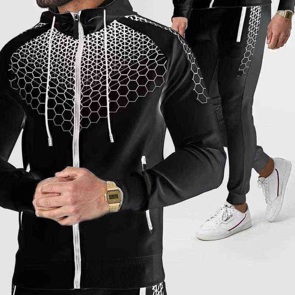 men casual sets 2021 winter new brand splice jogger tracksuit zipper hoodies+pants 2pc sets men's sportswear sport suit clothing g1209, Gray
men casual sets 2021 winter new brand splice jogger tracksuit zipper hoodies+pants 2pc sets men's sportswear sport suit clothing g1209, Gray