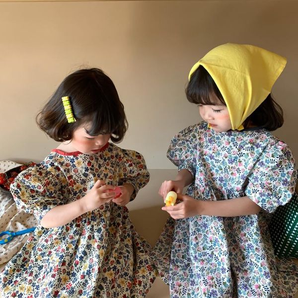 summer kids dresses for girls 2021 fashion flower short sleeve princess dress cute floral korean children one piece girl's, Red;yellow
summer kids dresses for girls 2021 fashion flower short sleeve princess dress cute floral korean children one piece girl's, Red;yellow