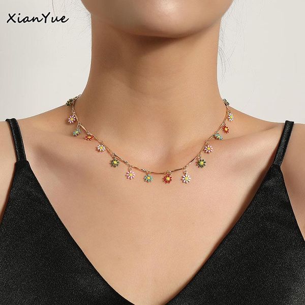 pendant necklaces simple elegant colorful crystal flower charms choker necklace for women fashion temperament geometric clavicle jewelry, Silver
pendant necklaces simple elegant colorful crystal flower charms choker necklace for women fashion temperament geometric clavicle jewelry, Silver