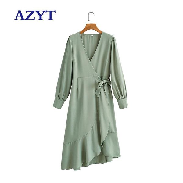 casual dresses azyt elegant lady long sleeve women v neck solid ruffle dress 2021 autumn loose ladies vestidos, Black;gray
casual dresses azyt elegant lady long sleeve women v neck solid ruffle dress 2021 autumn loose ladies vestidos, Black;gray