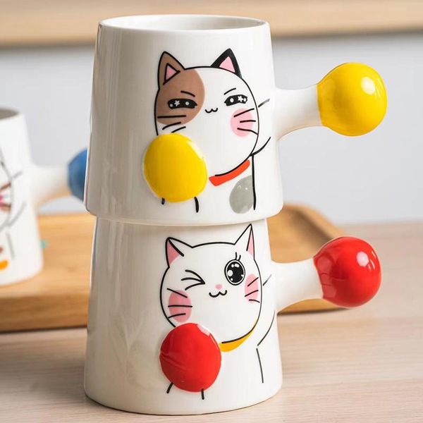 mugs creative cute cartoon boxing cat ceramic coffee mug trend couple tea cup home breakfast personalized gift for friends
mugs creative cute cartoon boxing cat ceramic coffee mug trend couple tea cup home breakfast personalized gift for friends