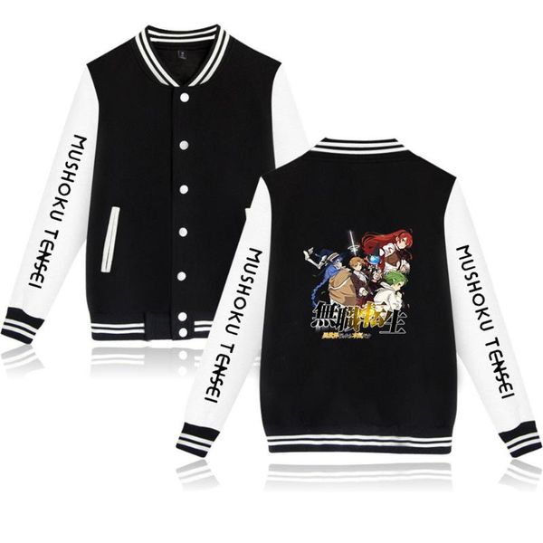 men's jackets print mushoku tensei baseball jacket women men fashion long-sleeved trend casual outerwear cardigan, Black;brown
men's jackets print mushoku tensei baseball jacket women men fashion long-sleeved trend casual outerwear cardigan, Black;brown