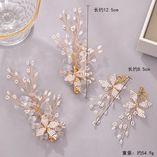 hair clips & barrettes 1set handmade bride jewelry shiny crystal clip and earring beautiful flower headdress set endq, Golden;silver
hair clips & barrettes 1set handmade bride jewelry shiny crystal clip and earring beautiful flower headdress set endq, Golden;silver
