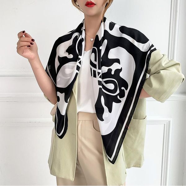scarves women multi function hair head accessories abstract printed imitated silk 90cm square scarf shawl hijab, Blue;gray
scarves women multi function hair head accessories abstract printed imitated silk 90cm square scarf shawl hijab, Blue;gray