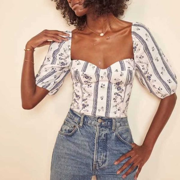 women shirts summer fashion retro cotton printed slim-fit women shirt casual chic street mix match women's 210601, White
women shirts summer fashion retro cotton printed slim-fit women shirt casual chic street mix match women's 210601, White