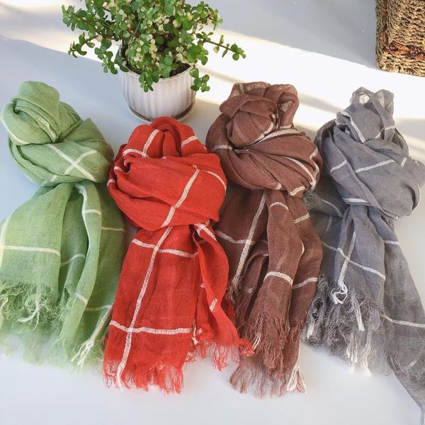 scarves 2021 autumn scarf cotton flax hign-end long stripe shawl dual-use hijab large size 180*60cm beach office, Blue;gray
scarves 2021 autumn scarf cotton flax hign-end long stripe shawl dual-use hijab large size 180*60cm beach office, Blue;gray