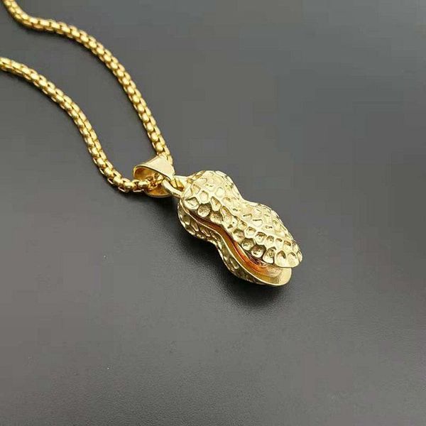 pendant necklaces hip hop peanut charm for women gold color stainless steel necklace female fashion jewelry, Silver
pendant necklaces hip hop peanut charm for women gold color stainless steel necklace female fashion jewelry, Silver