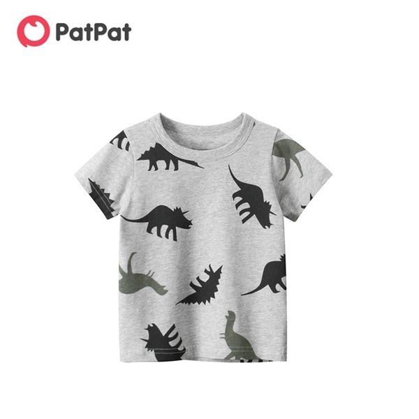 baby / toddler cartoon dinosaur print tee 210528, Blue