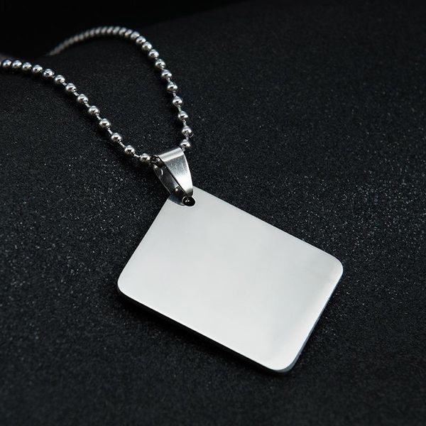 pendant necklaces blank calendar stainless steel mirror polish dog tags men women with beads chain for diy engraved keychains, Silver
pendant necklaces blank calendar stainless steel mirror polish dog tags men women with beads chain for diy engraved keychains, Silver