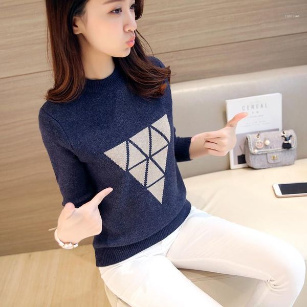 women's sweaters 2021 sweater autumn and winter long sleeves hedging shirt loose thickened women round neck short section, White;black
women's sweaters 2021 sweater autumn and winter long sleeves hedging shirt loose thickened women round neck short section, White;black