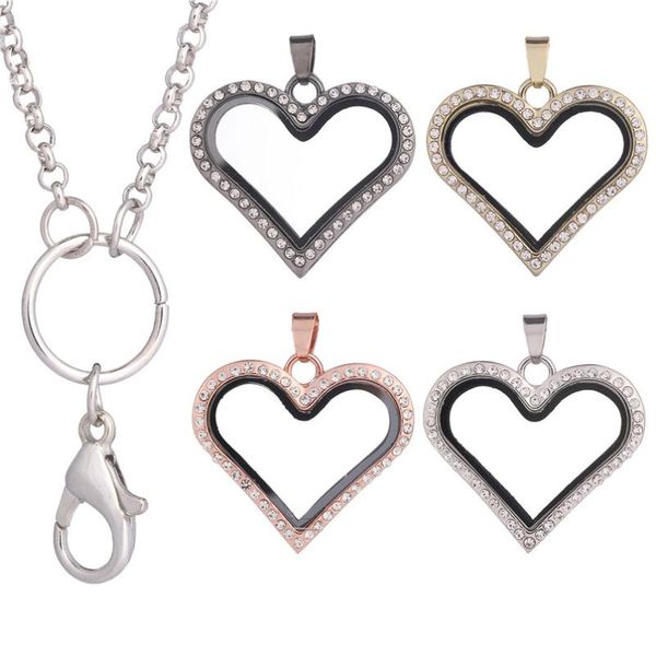 pendant necklaces memory heart openable metal floating glass locket chain necklace finding women gift jewelry supplies, Silver
pendant necklaces memory heart openable metal floating glass locket chain necklace finding women gift jewelry supplies, Silver