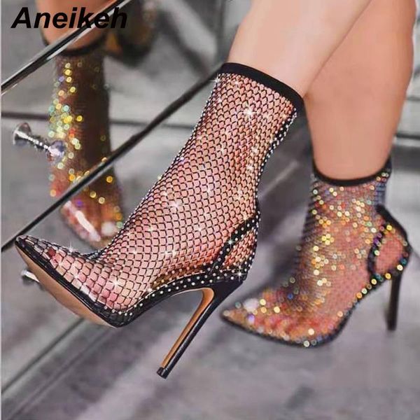 dress shoes aneikeh 2021 spring bling crystal mesh pumps woman fetish thin high heel pvc pointed end stripper slip-on party, Black
dress shoes aneikeh 2021 spring bling crystal mesh pumps woman fetish thin high heel pvc pointed end stripper slip-on party, Black