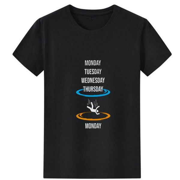 women's t-shirt monday tuesday wednesday women repeat every week letter pattern printing tshirt simple wild t shirt, White
women's t-shirt monday tuesday wednesday women repeat every week letter pattern printing tshirt simple wild t shirt, White