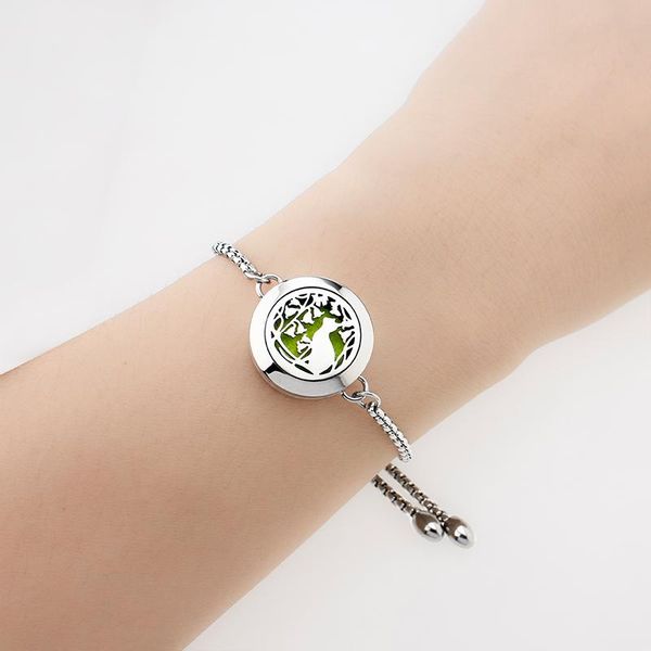 bangle adjustable stainless steel chain diffuser bracelet 20mmtwist screw perfume essential oil aroma locket 10pad kids women gift, Black
bangle adjustable stainless steel chain diffuser bracelet 20mmtwist screw perfume essential oil aroma locket 10pad kids women gift, Black