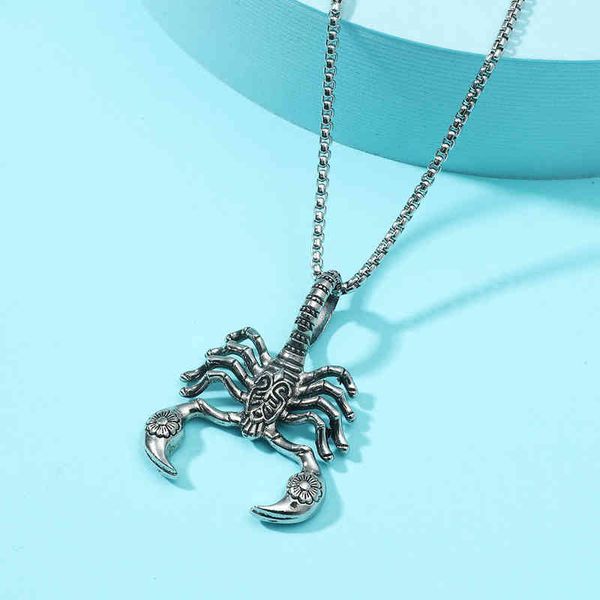 scorpion king necklace punk rock men's pendant personality jewelry accessories, Silver
scorpion king necklace punk rock men's pendant personality jewelry accessories, Silver