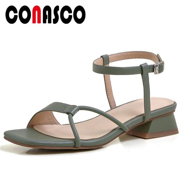 dress shoes conasco concise women sandals summer 2021 fashion casual pumps genuine leather fretwork thick heels ankle strap woman, Black
dress shoes conasco concise women sandals summer 2021 fashion casual pumps genuine leather fretwork thick heels ankle strap woman, Black