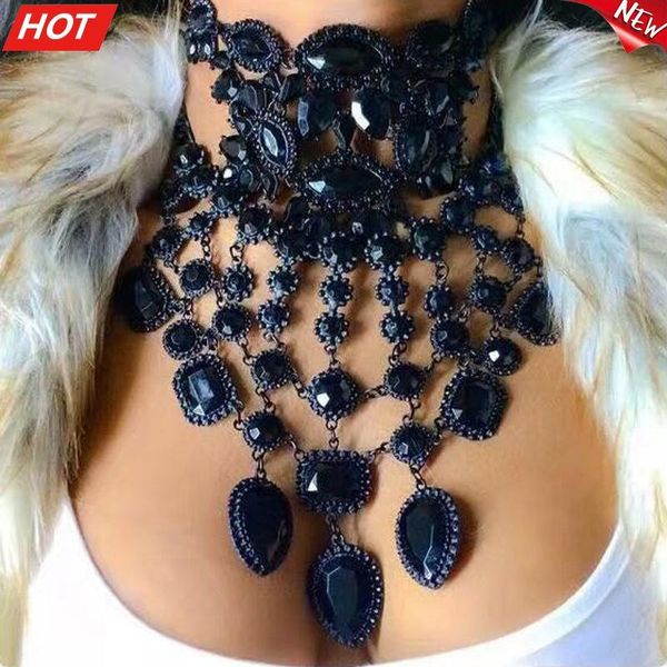 pendant necklaces fashion jewelry maxi necklace for women 2021 rhinestone crystal bead collar choker tassel statement chockers, Silver
pendant necklaces fashion jewelry maxi necklace for women 2021 rhinestone crystal bead collar choker tassel statement chockers, Silver