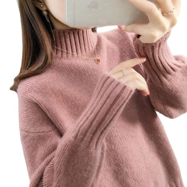 women's sweaters 0 autumn/winter half-high collar solid color split pullover sweater thickened bottoming shirt jacket with female insid, White;black
women's sweaters 0 autumn/winter half-high collar solid color split pullover sweater thickened bottoming shirt jacket with female insid, White;black