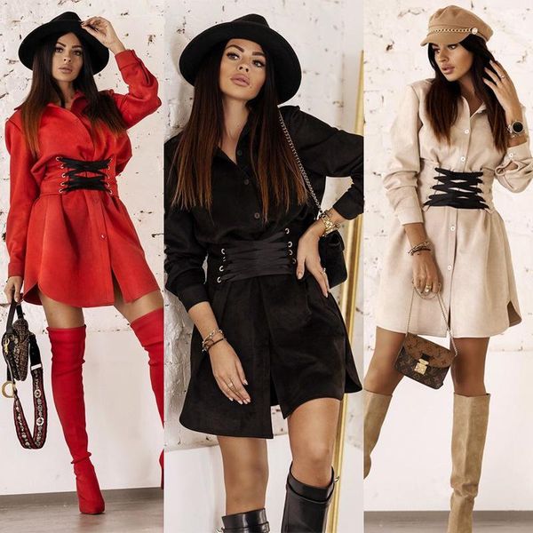 women's blouses & shirts women fashion clothes woman 2021 solid long sleeve mid-length slim loose dress single-breasted office lady blo, White
women's blouses & shirts women fashion clothes woman 2021 solid long sleeve mid-length slim loose dress single-breasted office lady blo, White