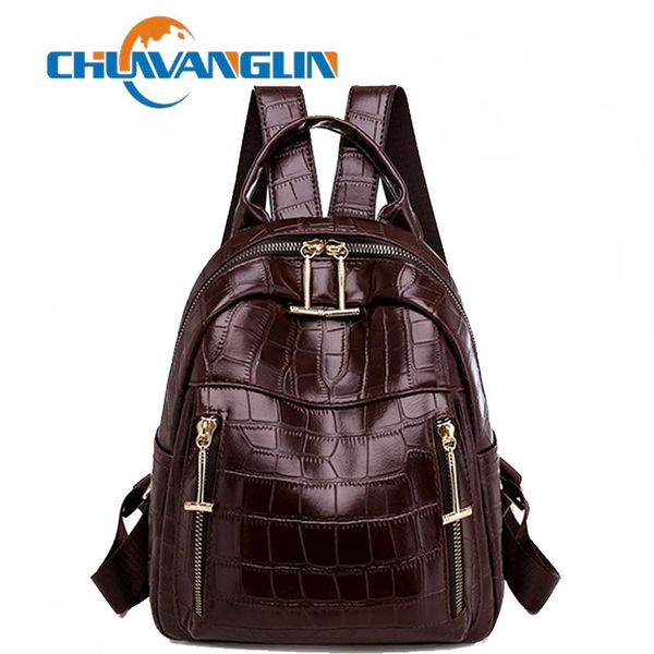 outdoor bags chuwanglin women's leather backpack ladies crocodile pu shoulder bag vintage school travel mini bagpack female mochilas t1
outdoor bags chuwanglin women's leather backpack ladies crocodile pu shoulder bag vintage school travel mini bagpack female mochilas t1