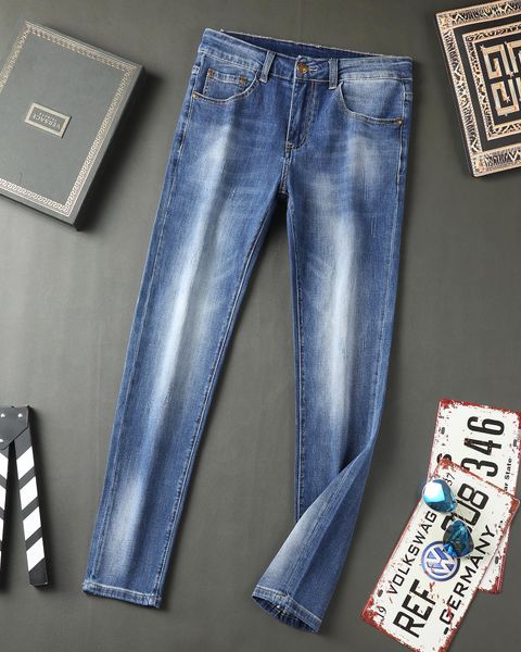 luxurys designer mens jeans summer thin design denim pattern pants cotton vintage fashion slim-leg latest listin light eashed washed trouser, Blue
luxurys designer mens jeans summer thin design denim pattern pants cotton vintage fashion slim-leg latest listin light eashed washed trouser, Blue